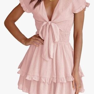 Pink Ruffled Sundress